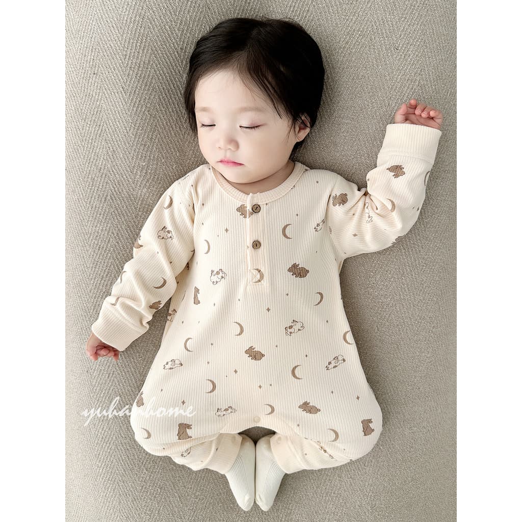 Roupas de bebê outono inverno novo estilo ins estilo desossado pulôver alemão veludo macacão bebê quente pijamas macacão