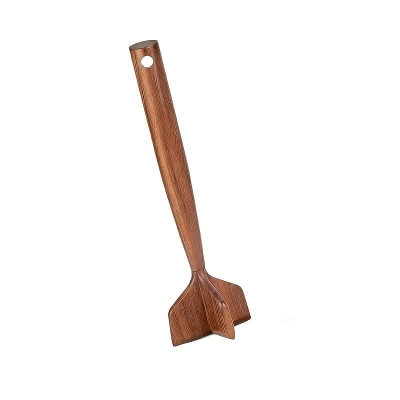 Moedor de carne de madeira, triturador de bolo de carne de hambúrguer de madeira Natural adequado para panelas antiadere
