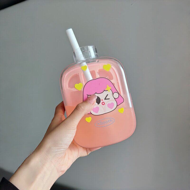 Adequado para copo de água de verão ~ copo de água fria portátil dois-em-um imprensa bandeja de gelo caixa de gelo garra