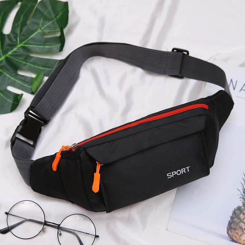 Nova bolsa de cintura à prova d'água masculina e feminina de grande capacidade multifuncional caixa registradora carteir