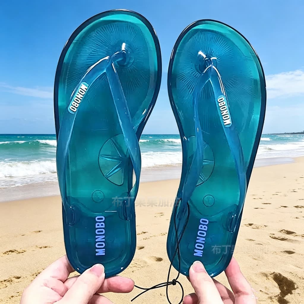 T Tailândia Mulheres Flip-Flops Banheiro Chinelos Antiderrapantes Interior Casa Geléia de Cristal