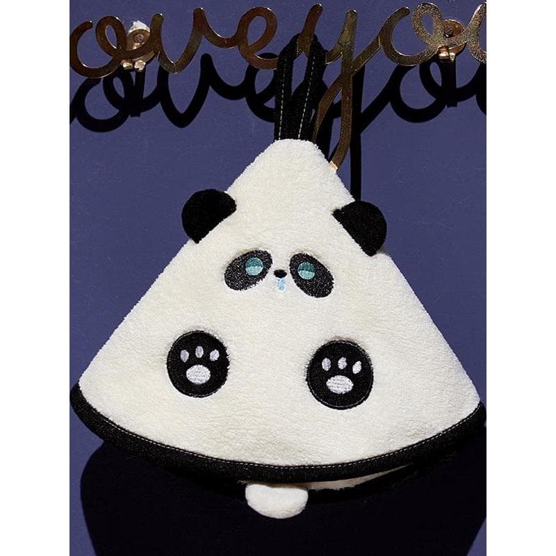 Panda dos desenhos animados toalha de mão pendurado cozinha banheiro absorver água bonito de secagem rápida Saliva toalh