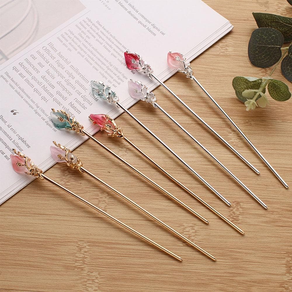 Bastão De Cabelo Clássico Vintage Hanfu Acessórios Joias Femininas Pauzinhos De Metal