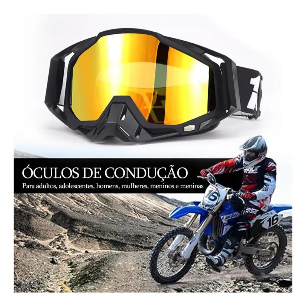 Motocross Tactical Ski Goggles Anti Fog Óculos de Proteção C85/C91 Cx-211 Novo