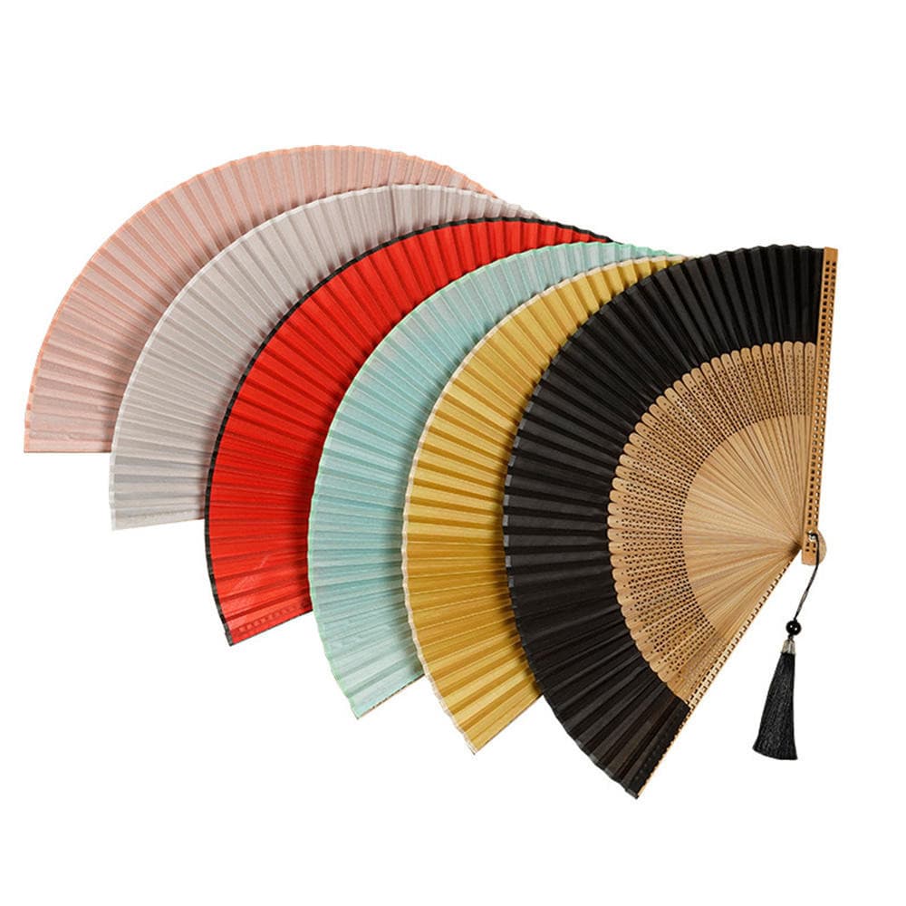 Ventilador Dobrável De Bambu Esculpido Vintage De Face Única , Leque Perfumado Para Festa De Casamento , Decoração De Ma