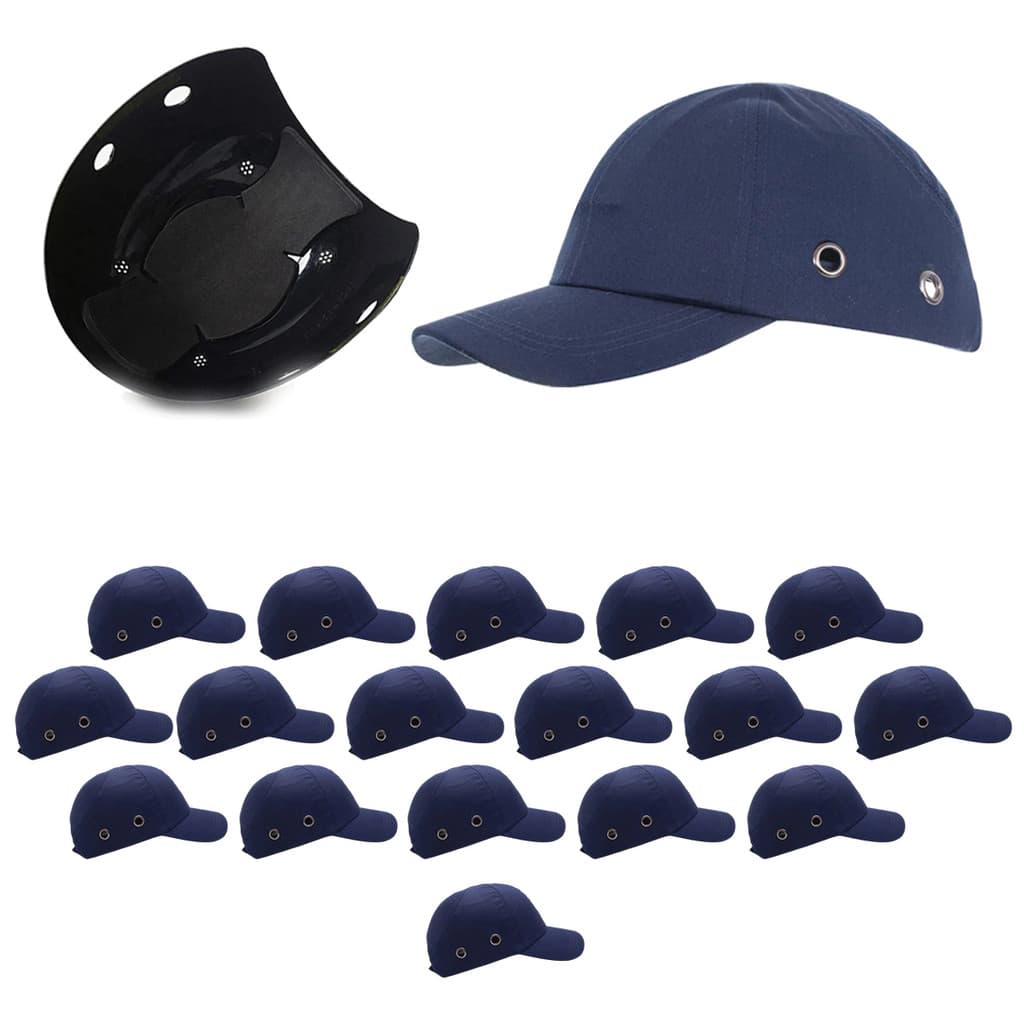 Bone com Capacete EPI Kit 17 Uni Obra Seguranca do Trabalho Casquete Protecao Oficina Reparo Construcao Resistente