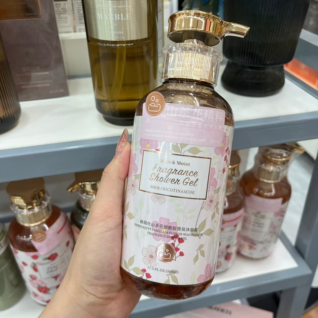 Aquis niacinamida fragrância lavagem corporal hidratante refrescante fragrância de longa duração banho de bolhas rejuven