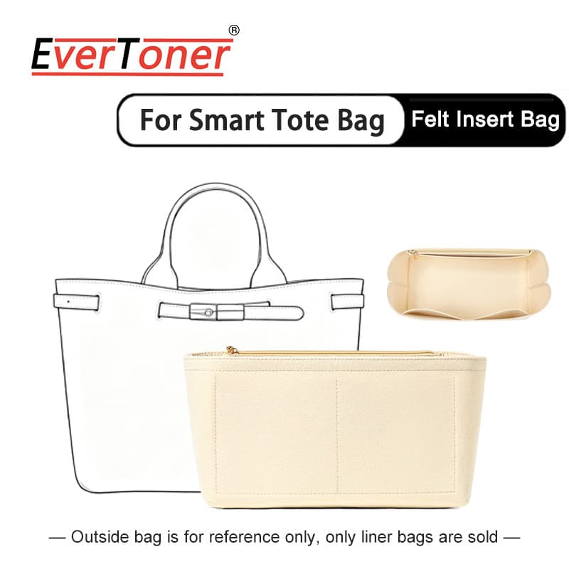 Inserção De Bolsa Para Sacola Inteligente Feltro Multifuncional Multi Bolso Saco Shaper Organizador De Viagem