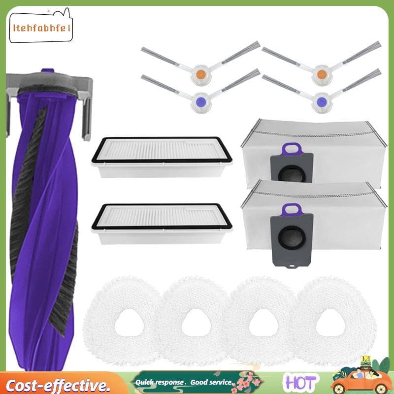 Para Freo Z Ultra Robô Acessórios De Vácuo Escova Lateral Principal Filtro Hepa Mop Pano Saco Pó Peças Reposição