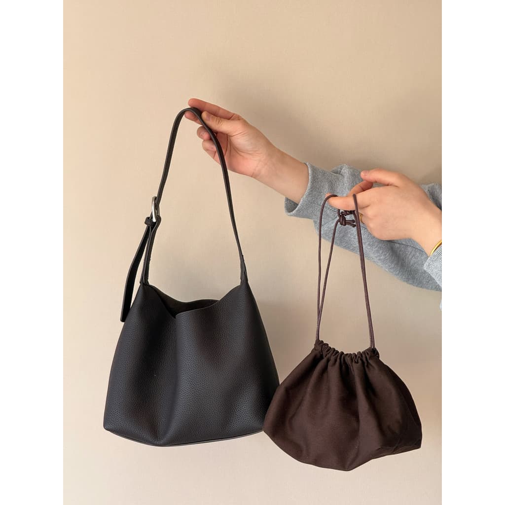 MY Bolsa balde de couro leve, portátil, ombro, corpo cruzado, bolsa de couro genuíno, primeira camada, sacola de couro t