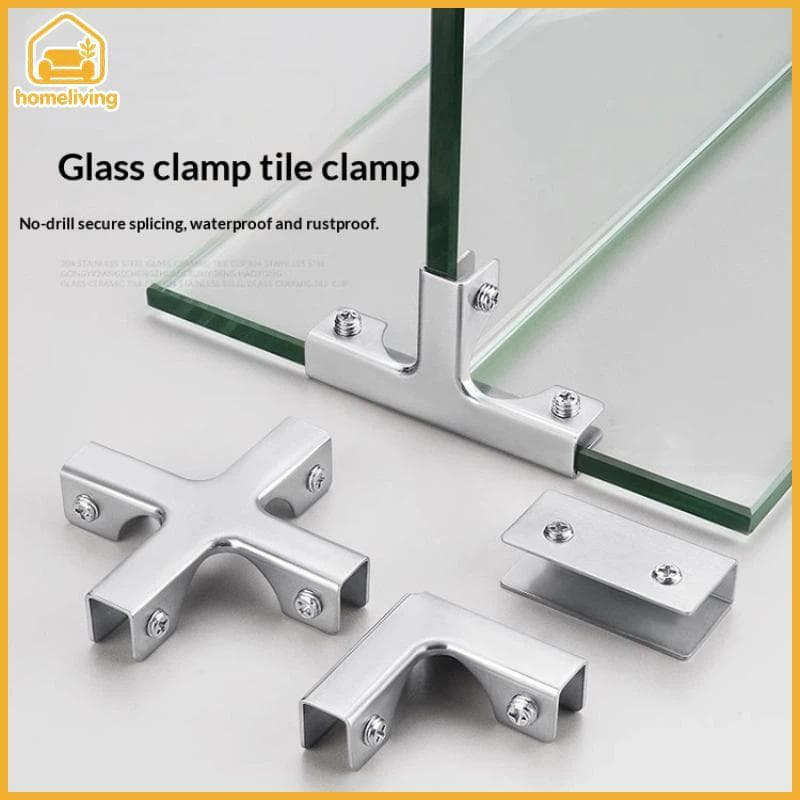 HomeLiving 1 Peça Cerca De Jardim Emenda De Azulejo Cerâmico Painel DIY Clipe Reforçado Braçadeira De Vidro De Fixação D