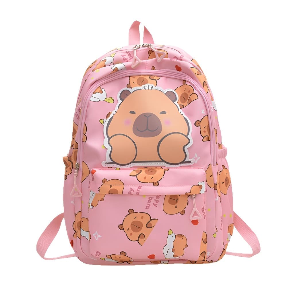 [Design Divertido] Mochila Escolar/Mochila Com Estampa De Desenho/Grande Capacidade/Ergonômica/Para Estudantes/Academia