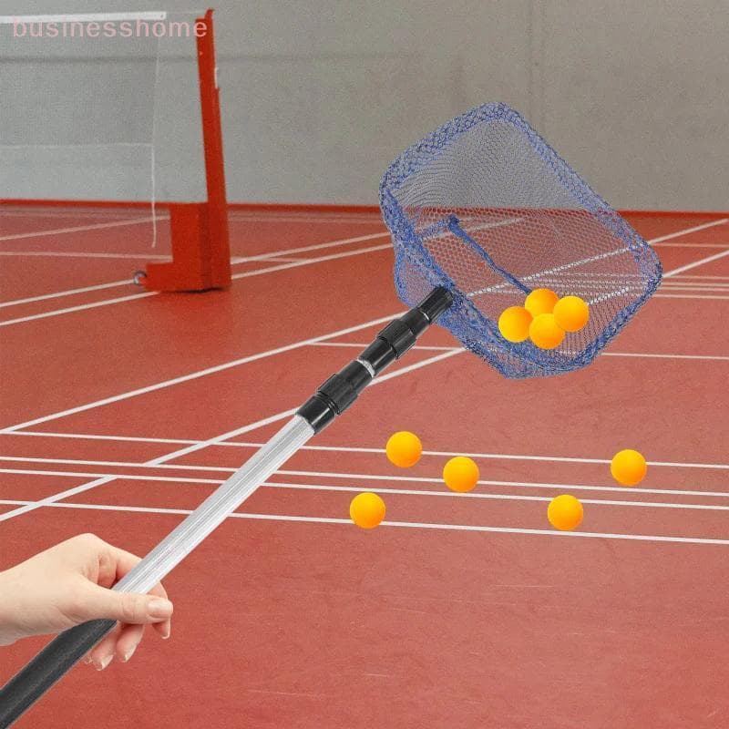 < busines > Coletor De Bola De Tênis De Mesa Ajustável Portátil Pólo Telescópico Cais Net Pong Piing Up Recipiente Novo