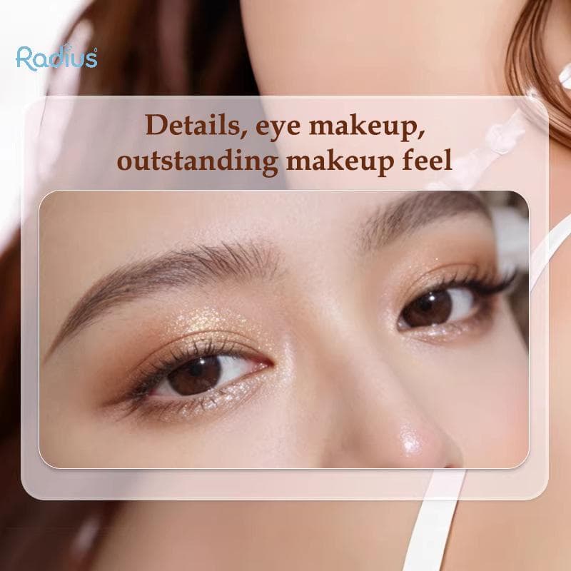 Radius Portátil Conjuntos De Pincéis De Maquiagem Iniciante Pó Macio Blush Fundação Escova Sombra Puff Ferramentas Belez