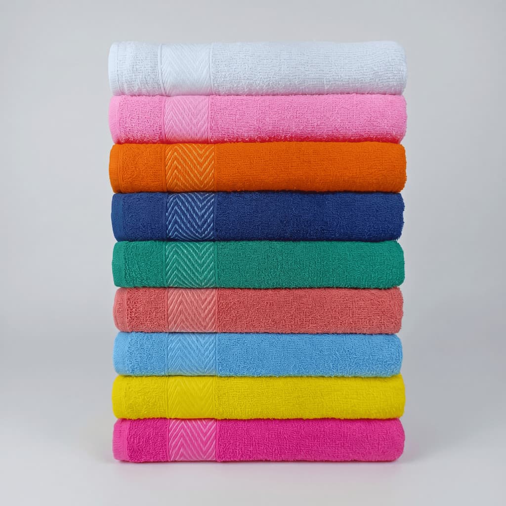 Kit 10 Toalha de Banho Popular 100% Algodão Grande Macia Absorventes Conforto Premium Dia a Dia
