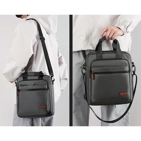 Bolsa Casual Mensageiro Ombro Business Vertical Unissex Grande Capacidade Ref: 66258