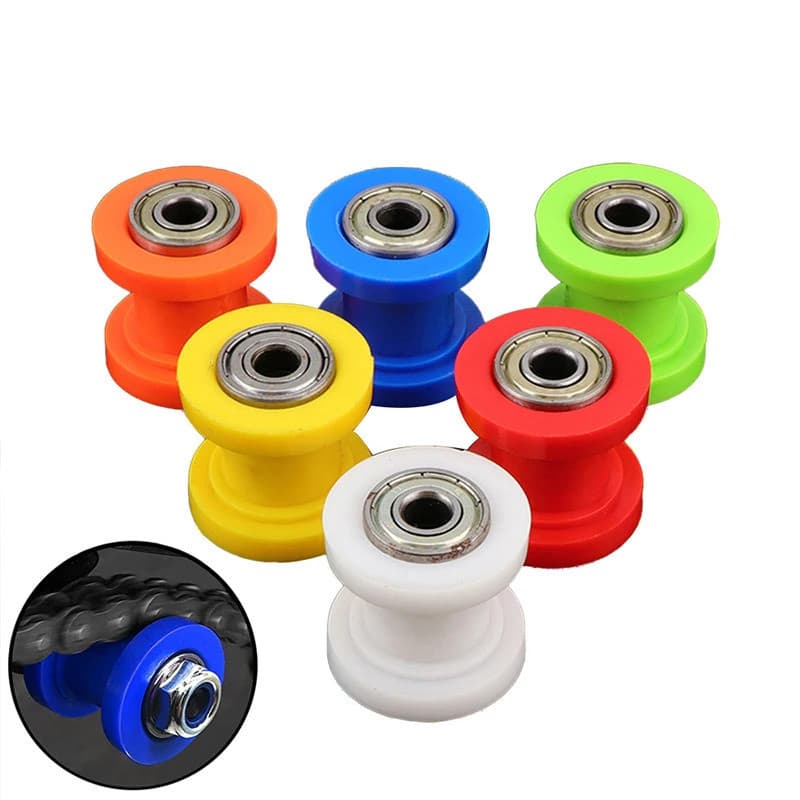 Guia Tensor Deslizante Da Roda Polia Do Rolo De Corrente De 8 10mm Para Motocicleta Enduro Pit Dirtbike