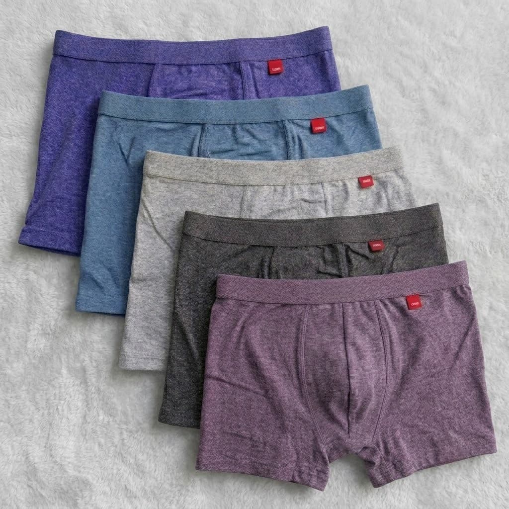 Kit Cuecas Boxer Masculina Poliamida Box Adulto Premium Lisa Sem Costura