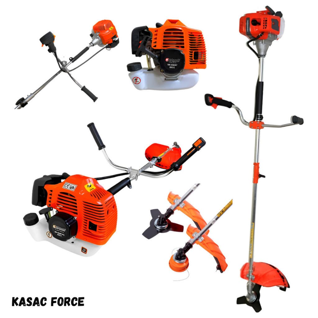 Roçadeira A Gasolina Cortador de Grama 83cc 2t 8500 Rpm Profissional  KASAC e Qualidade + Acessorios de Brinde
