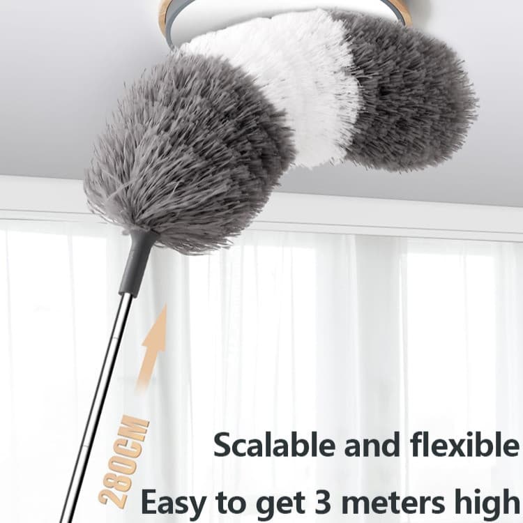 [Design Flexível] Extendable Fiber Dusting Wand/Removedor de Pó/Extensível para Limpeza Doméstica