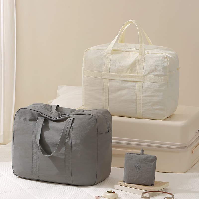 Bolsa de viagem dobrável de Nylon, grande capacidade, Horizontal, Vertical, mochila, curta distância, viagem de negócios