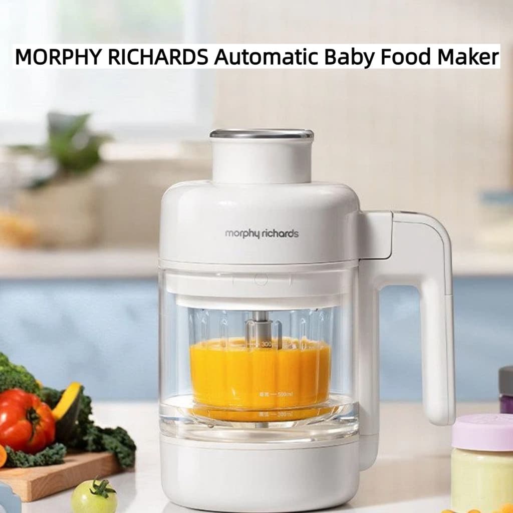 MORPHY RICHARDS Máquina de suplemento alimentar para bebês Máquina de cozinhar para bebês Espremedor de lama infantil Pa