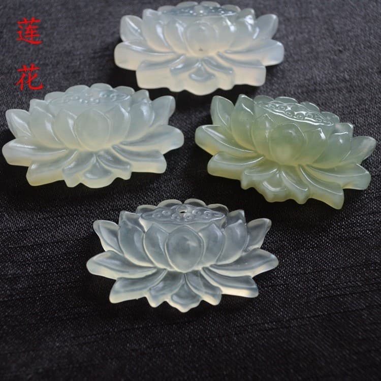Pingente de lótus Xiuyu de 24 * 38 mm GBXN