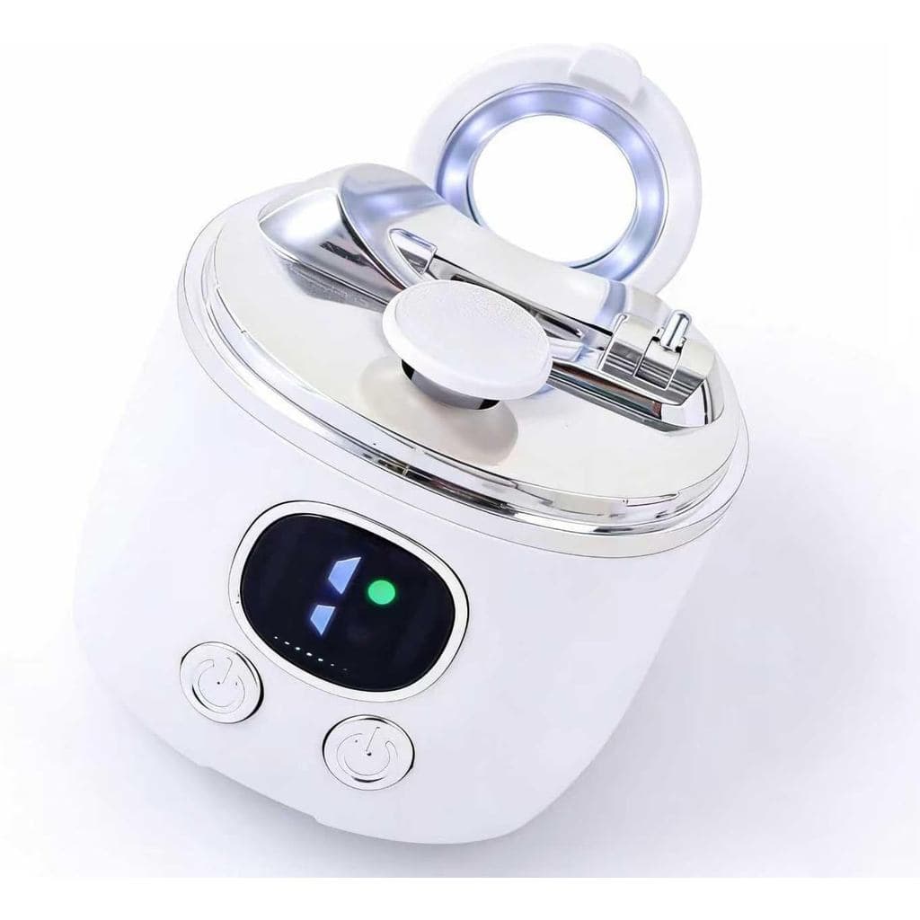Cortador de Unhas Elétrico com Luz LED, Silencioso, com Duas Velocidades, Aparador e Lixa Automáticos, com Caixa de Arma