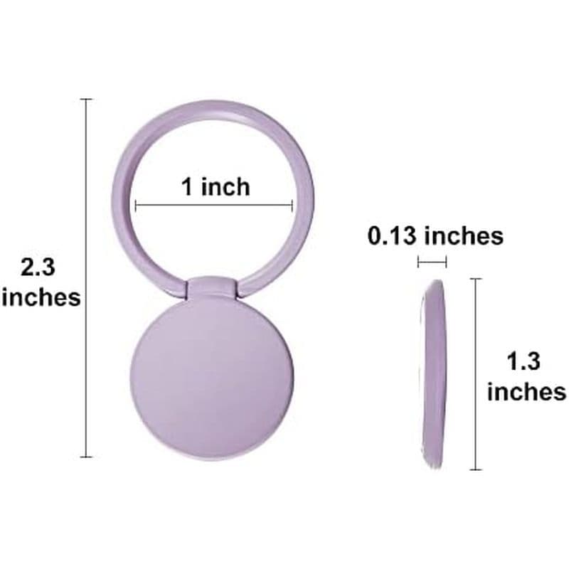 Suporte De Anel De Telefone Celular Para Mão , Punho Traseiro Dedo E Capa (Roxo)
