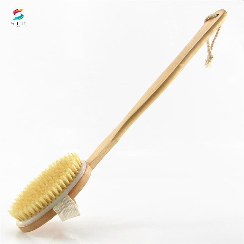Escova De Esfoliação Para Pele Seca-Ferramenta De Banho De Massagem Corporal Antiderrapante