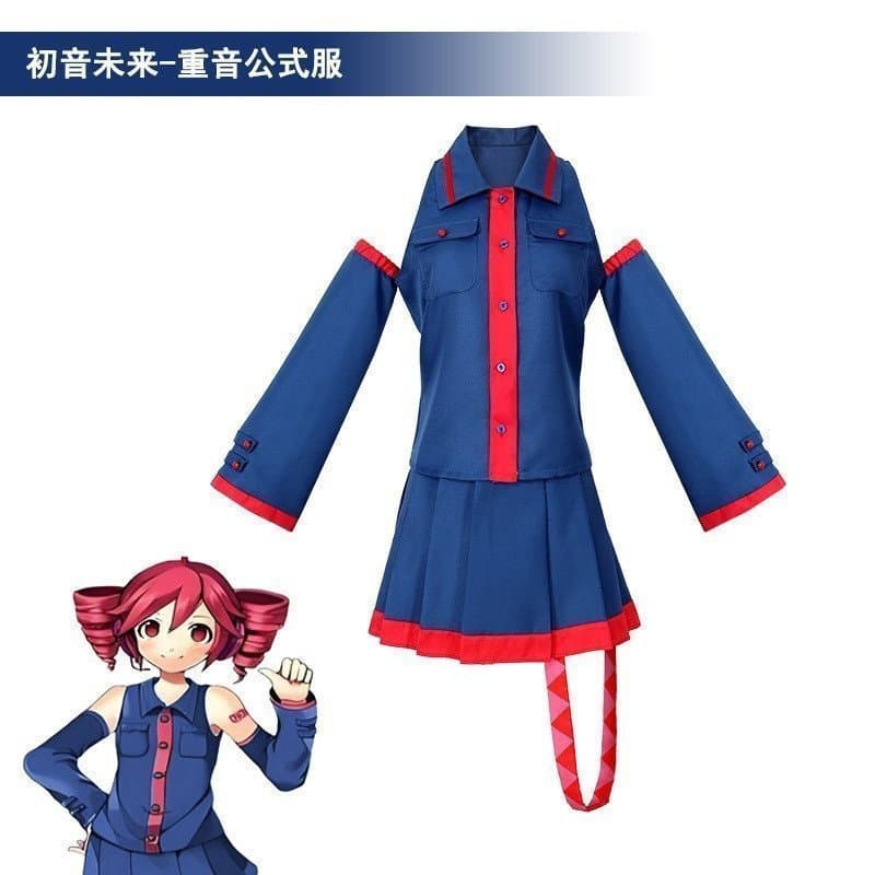 Hatsune Miku Kasane Teto Uniforme de Cosplay Azul Formula Initial Cause Feminino Anime Jogo Future Server Set FWPT FHSH