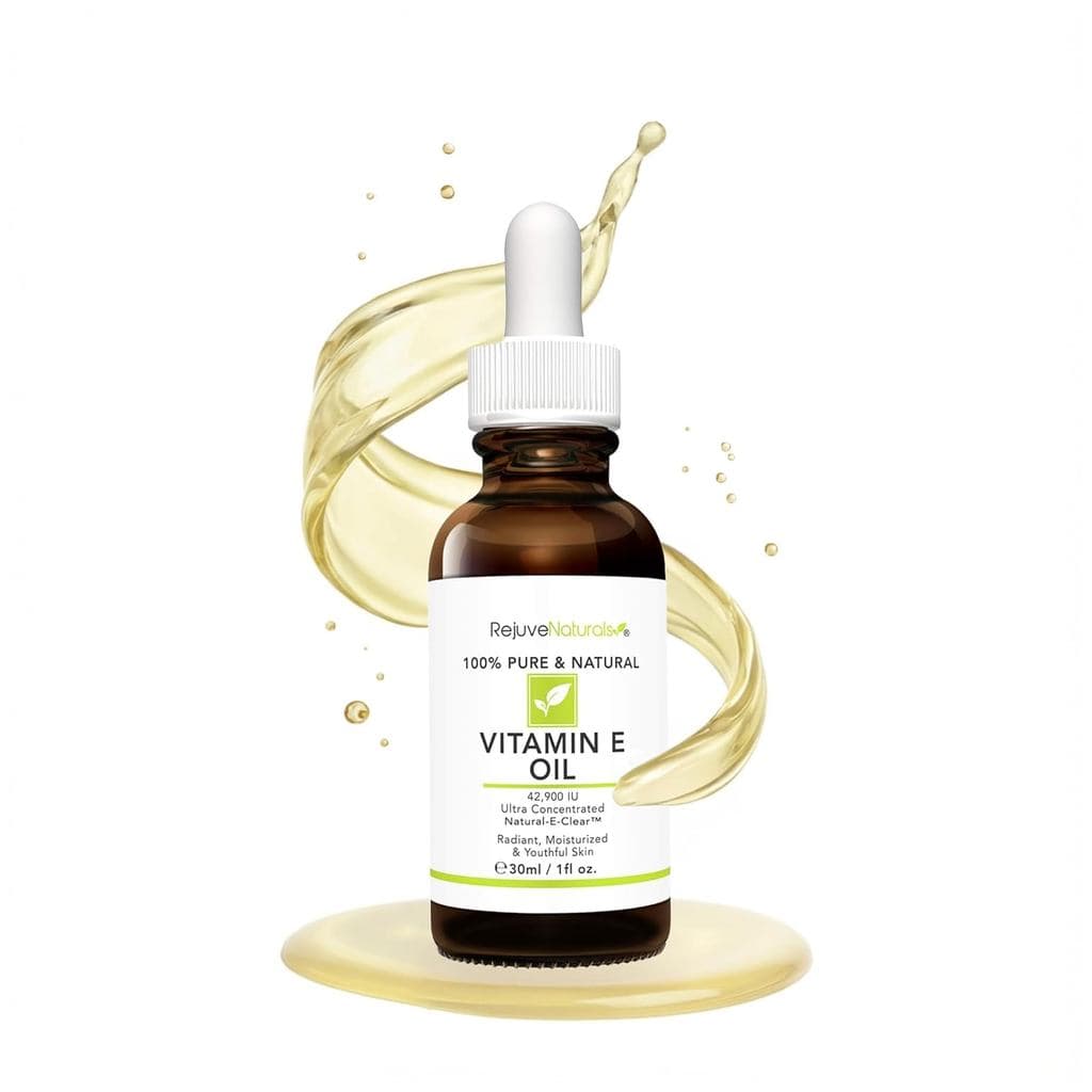 Óleo de Vitamina E - 100% Puro e Natural, 42.900 IU. Repara a pele seca e danificada devido a cirurgia e acne, manchas d
