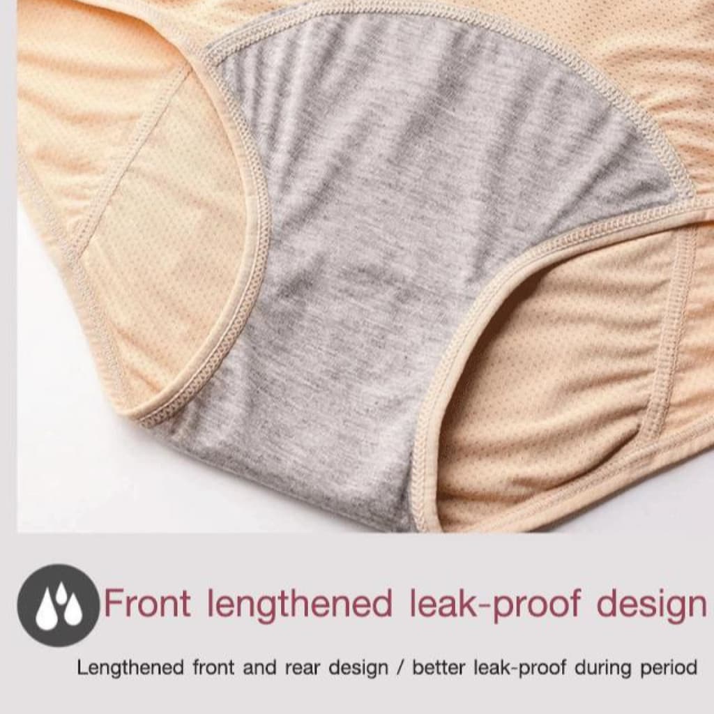 【Conforto Diário】Roupa Íntima/Feminina/Calcinha Menstrual/Anti Vazamento/Alta Cintura/Plus Size