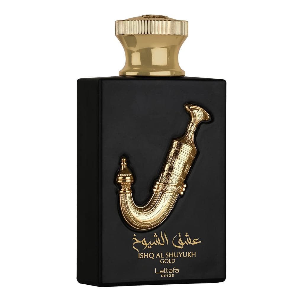 Lattafa Pride Ishq Al Shuyukh Gold for Uni Perfume Spray, 3,4 onças