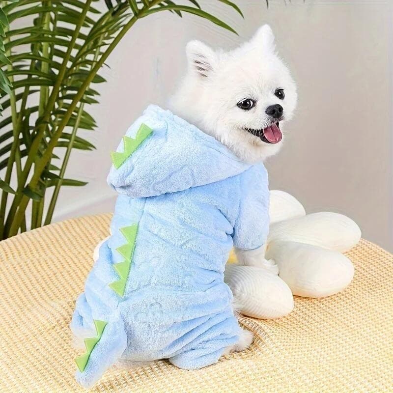 Roupas Para Cães De Estimação Cosplay E Gatos Quentes De Dinossauro Casaco Cachorros Animais Grandes Com Capuz