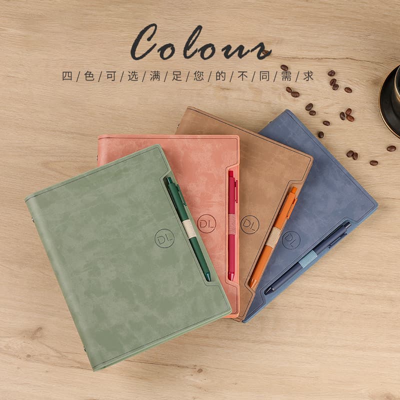 A4 Livro De Folhas Soltas Removível Negócios Duro Caderno A5 Presente Caixa De Personalizado LOGOA4 Superfície Dura