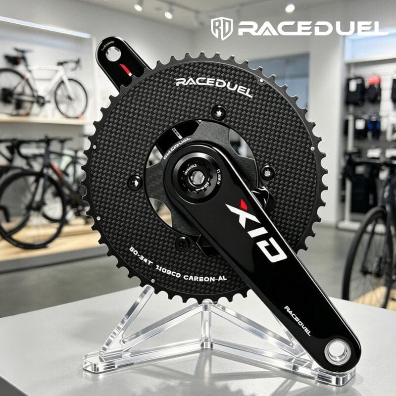 RACEDUEL Ultraleve De Fibra Carbono Bicicleta Estrada Manivela 29mm Eixo 165/170mm Conjunto Manivelas Profissional