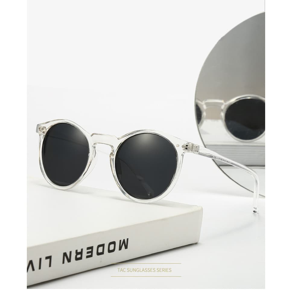 Moldura Redonda de Moda Desenho de Moldura Transparente Desenho de Moldura Avant-Garde Future Sense Sunglass