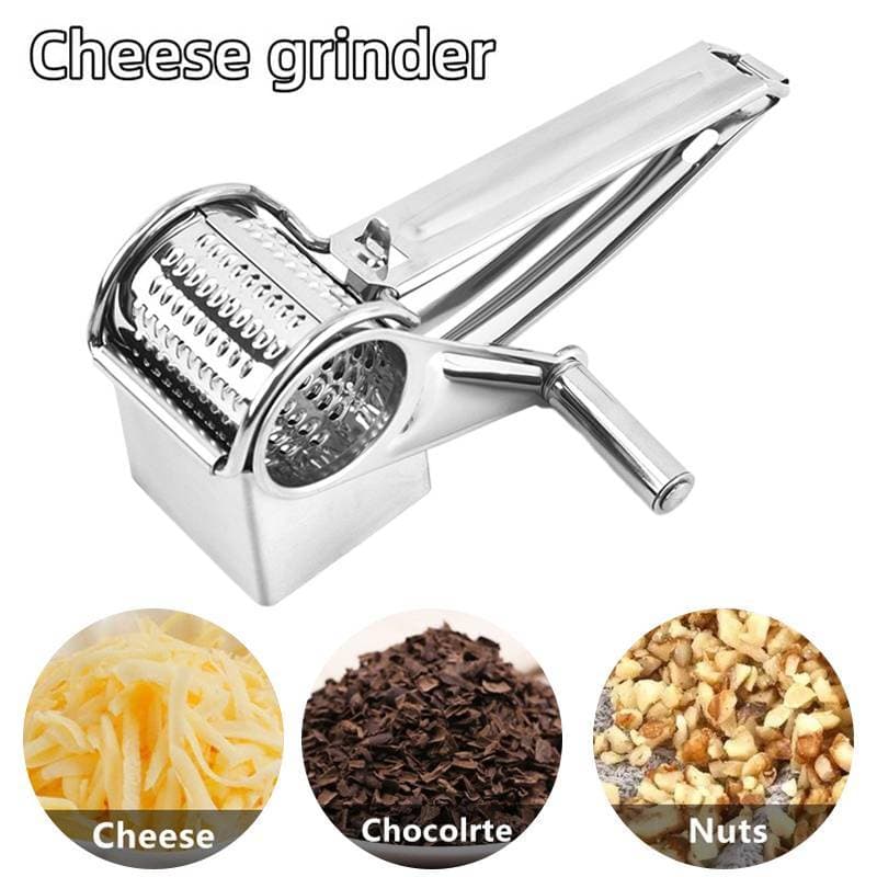 Ralador De Queijo Rotativo Portátil , Manual , Artesanato De Cozinha , E Vegetais Em Aço Inoxidável , Triturador Com Alç