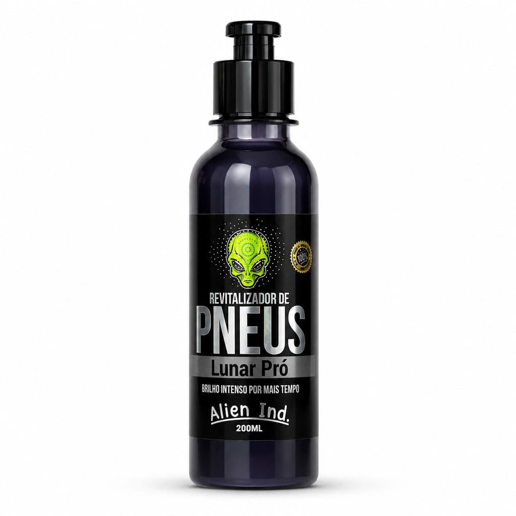 Revitalizador de Pneus Lunar Pró Alien Ind. 200ml – Pretinho com Brilho Intenso