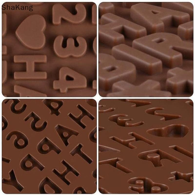 SKMY Silicone Número Do Alfabeto Molde De Chocolate Bolo Fondant Ferramenta De Cozimento De Feliz Aniversário SKK
