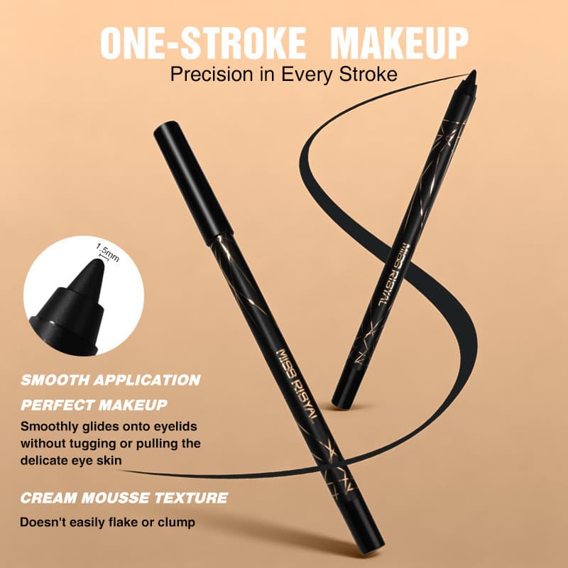 Delineador de longa duração, sem manchas, coloração Natural, ilumina os olhos, não desbota, pode cortar o delineador