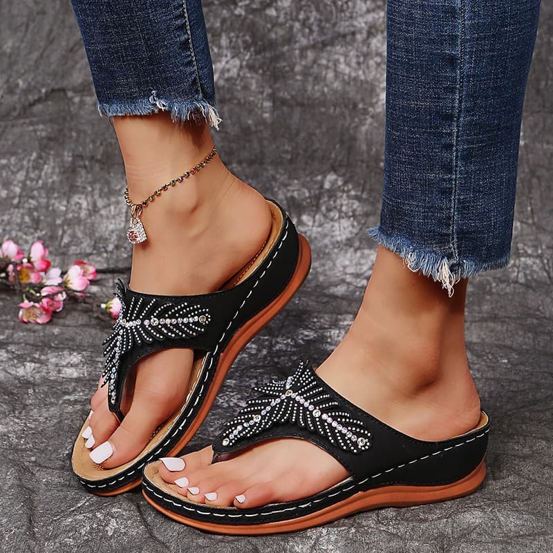 Chinelos sandálias de sola grossa sapatos femininos exterior usar novas sandálias de verão sola macia antiderrapante Sex