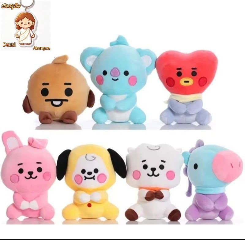 Pelucia Bts bt21 22 cm Antealergico premium kpop
