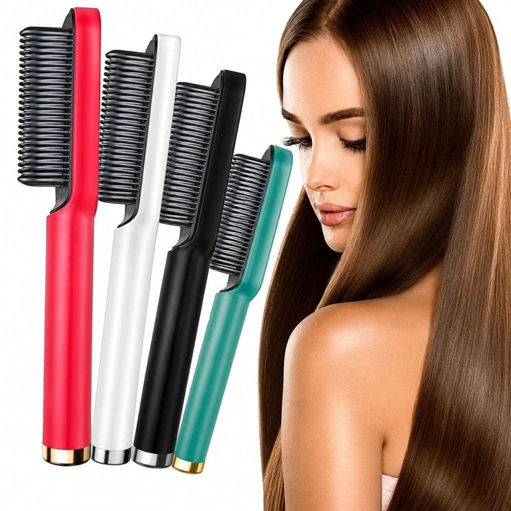 Escova Top Pente Alisador Cabelo Antifrizz Bivolt