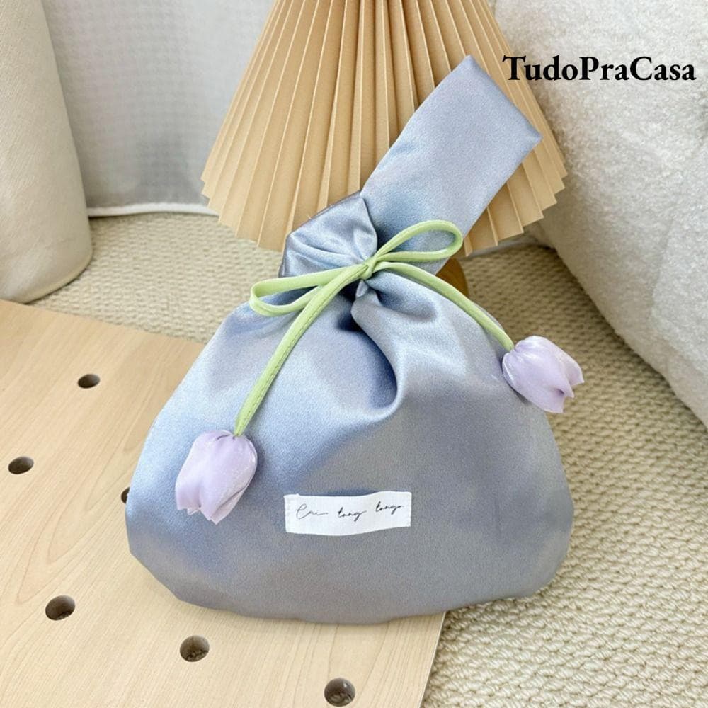 Bolsas De Pulso TOPTOOL , Com Joias De Tulipa De Flores , Bolsa De Armazenamento Portátil Lavável Elegante