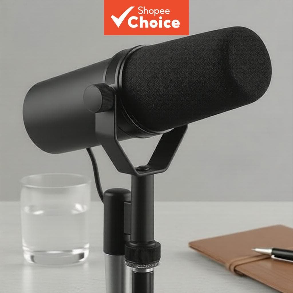 BOMGE SM7B Microfone de Estúdio Dinâmico para Gravação de Podcast em Rádio Jogos Microfone de Áudio