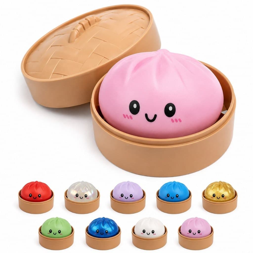 Taba Squishy Bolinho Dumplings Surpresa Viral Tik Tok