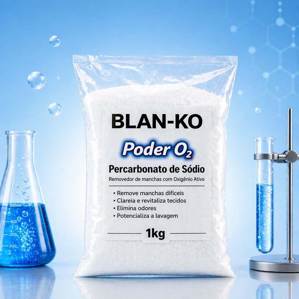 Percarbonato de Sódio BLAN-KO Para Roupas Brancas e Coloridas Remove Manchas 1kg