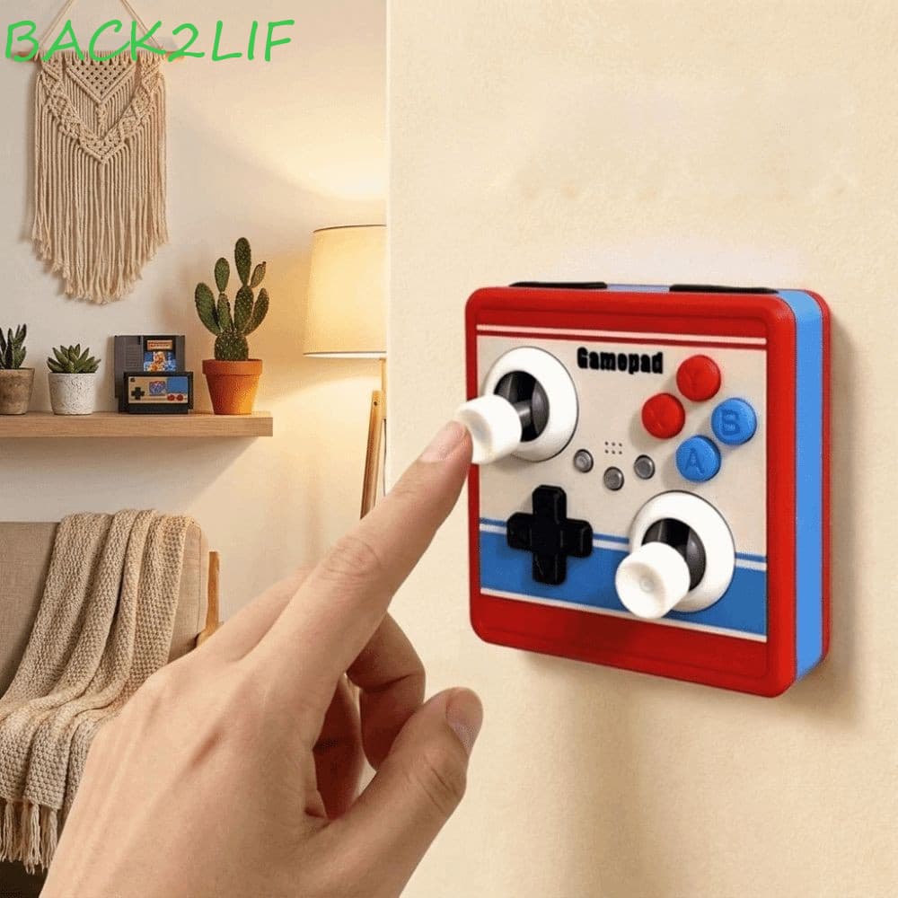 Tampa Do Interruptor De Luz Joystick De Arcade BACK2LIF , Capa Criativa De Proteção Impressa Em 3D , Decorativa